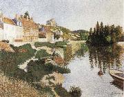 Paul Signac, Riverbank,Petie Andely